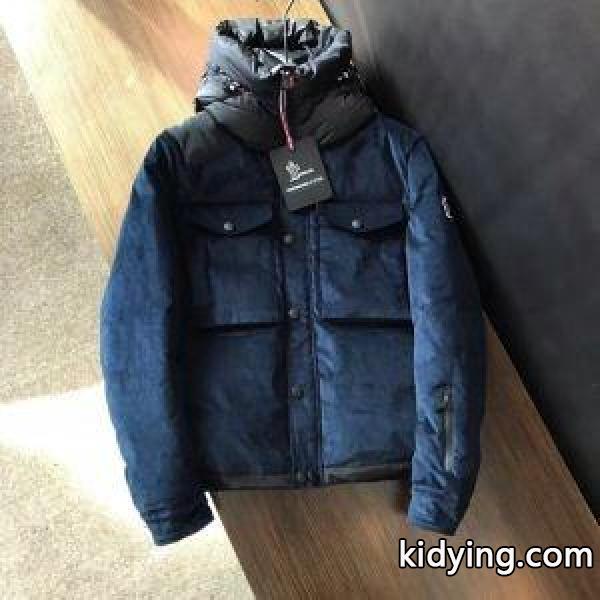 モンクレール メンズ コピー 格安 MONCLER ストレス 軽減ダウンジャケット ベージュ、ネイビー かっこいい 男性用-1