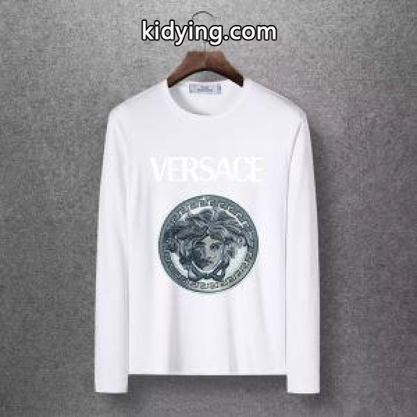 4色可選 長袖Tシャツ 2019秋冬におすすめ着こなし 秋のコーデで使いやすい ヴェルサーチ VERSACE_ヴェルサーチ VERSACE_ブランド コピー 激安(日本最大級)-2