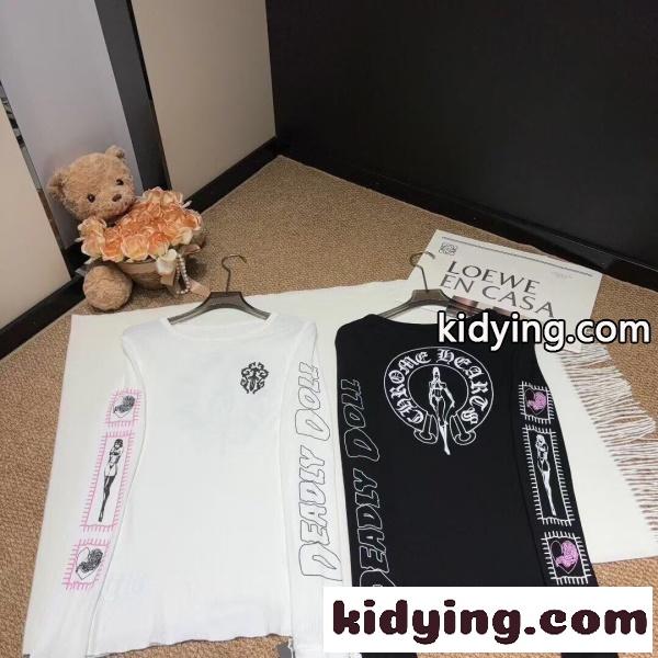 2026新作 CHROME HEARTS 激安 クロムハーツ ワッフル 長袖Tシャツ ロングスリーブ クルーネック-2
