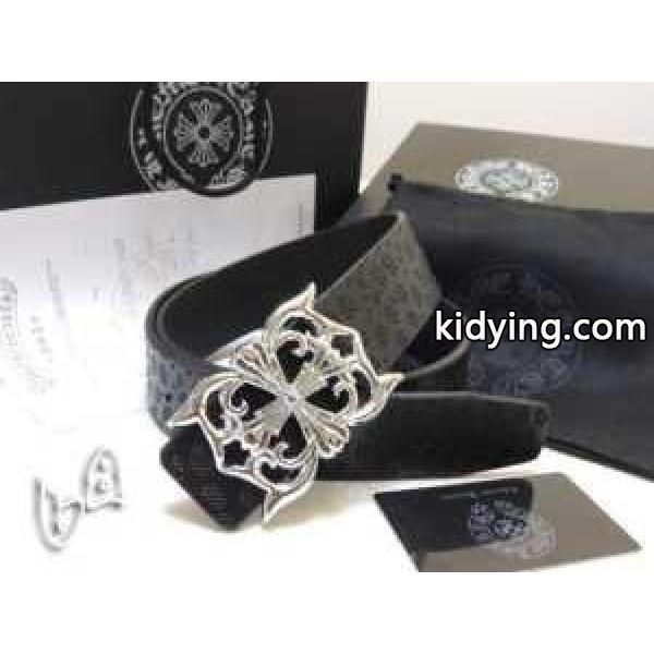 最新作のCHROME HEARTS クロムハーツ シルバーバックルとブラック 15OTJ メンズレザー ベルト 34インチ_CHROME HEARTS クロムハーツ_ブランド コピー 激安(日本最大級)-0