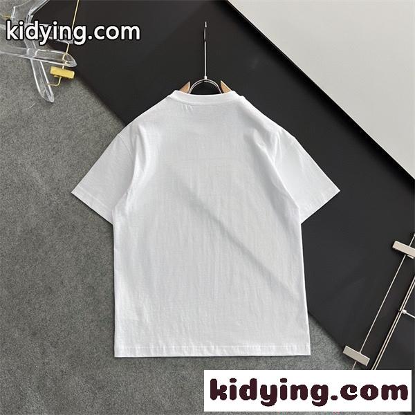 売上好調 ブラック BURBERRY バーバリー コピー クラシック プリント モード カジュアル 半袖Tシャツ-7