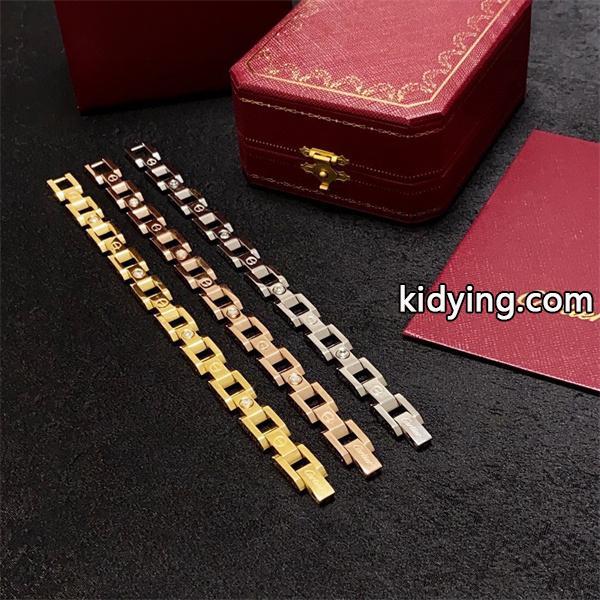 ダイヤ付き3色CARTIERカルティエ ブレスレット スーパーコピー19㎝長さ通販ショッピング-0