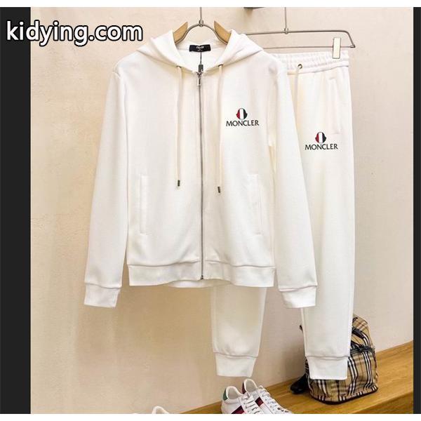 洗練された印象MONCLERモンクレールセットアップ偽物メンズブラックのフード付きスーパーコピーブランド激安通販 専門店-0