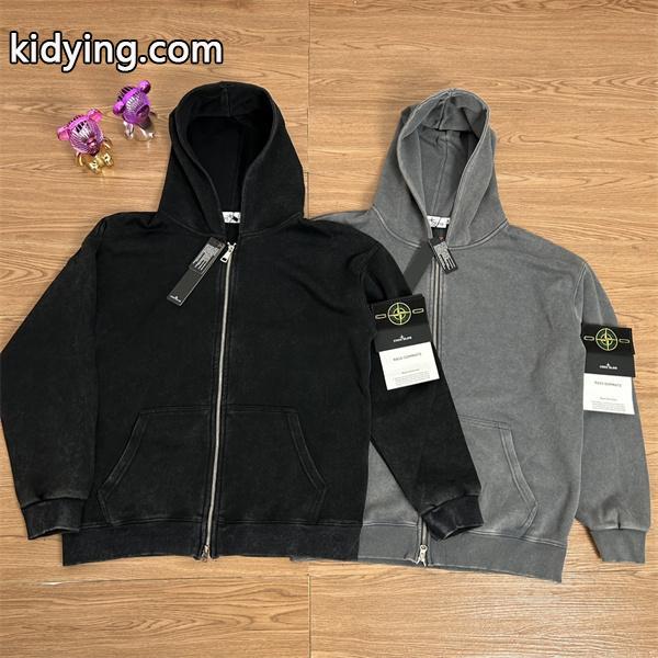 ストーンアイランド コピー パーカー ヴィンテージジップ フード付き トレーナー STONE ISLAND-0
