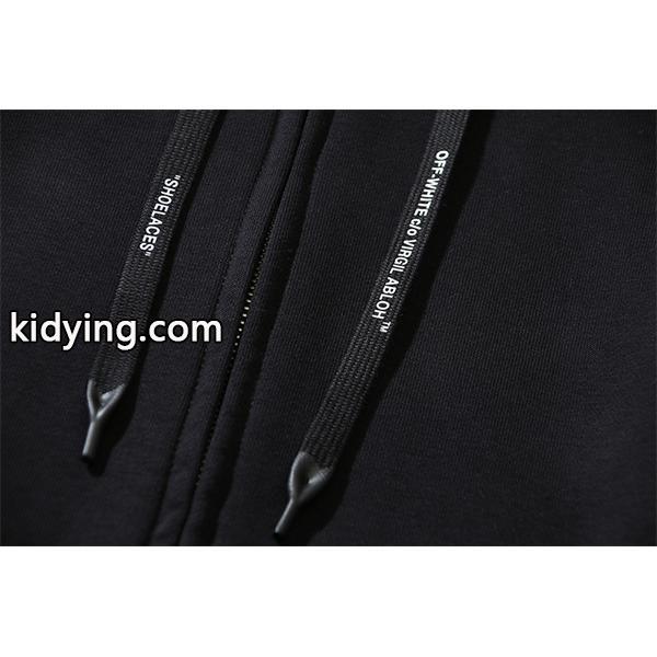 スポーティ映え Off-White オフホワイト コピー フルジップ パーカー 機能美 ストリート定番-4