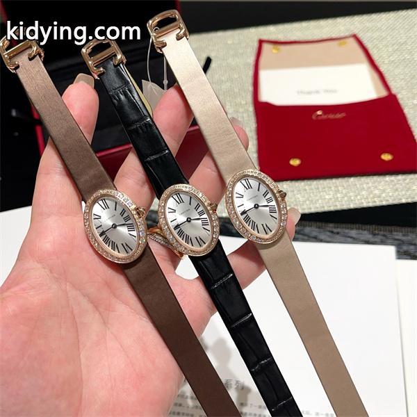 Cartier カルティエ Baignoire（バニワール） コレクション レディース コピー 腕時計 スイス製クォーツ ローマ数字インデックス 人気定番-0