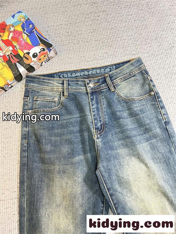 ウォッシュド加工 ストレート寄り シンプルボトムス CHROME HEARTS クロムハーツ コピー ジーンズ こなれ見え 買い足し候補-2