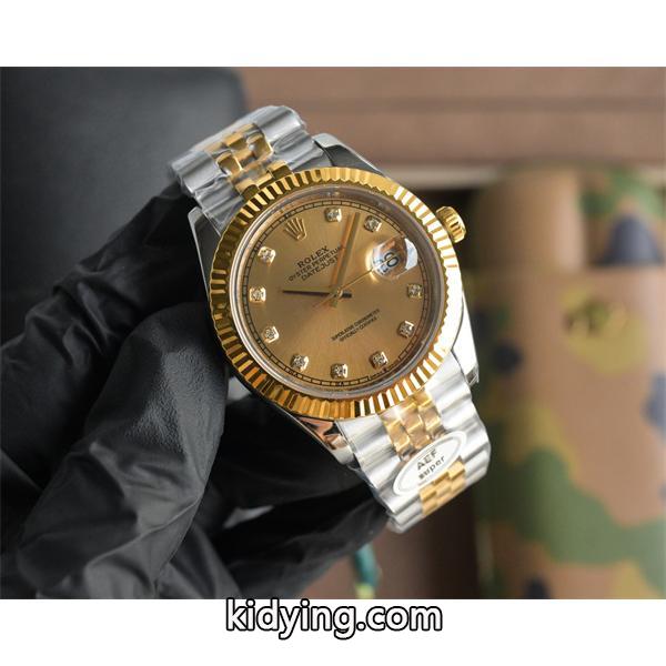 ロレックス デイトジャスト 間金ダイヤモンド 41mm ファクトリー 3255 機芯 ROLEX  コピー時計-1