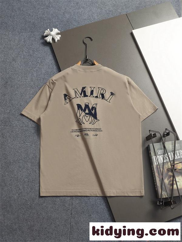アミリ コピー Tシャツ ブラック 半袖 シンプル AMIRI クリーン 大人カジュアル 着回し万能-8