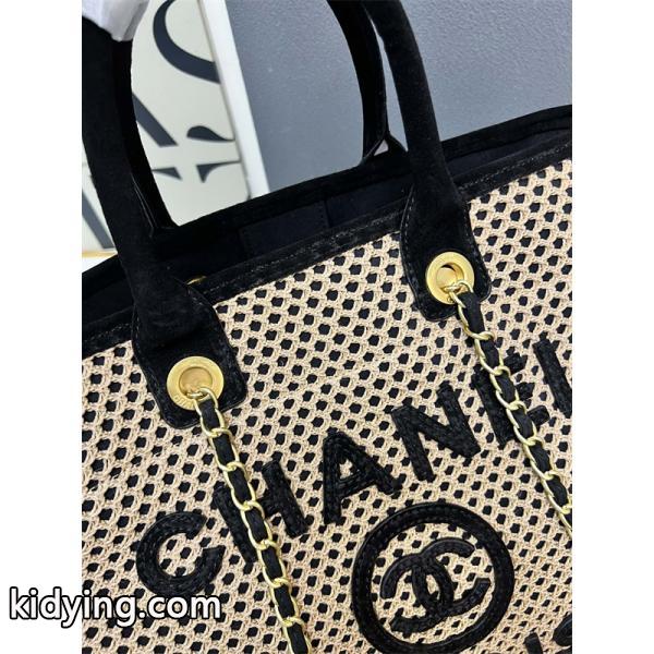 サマー草編み ロゴプレート シャネル トートバッグ スーパーコピー 1S3262 レディース クール CHANEL-5
