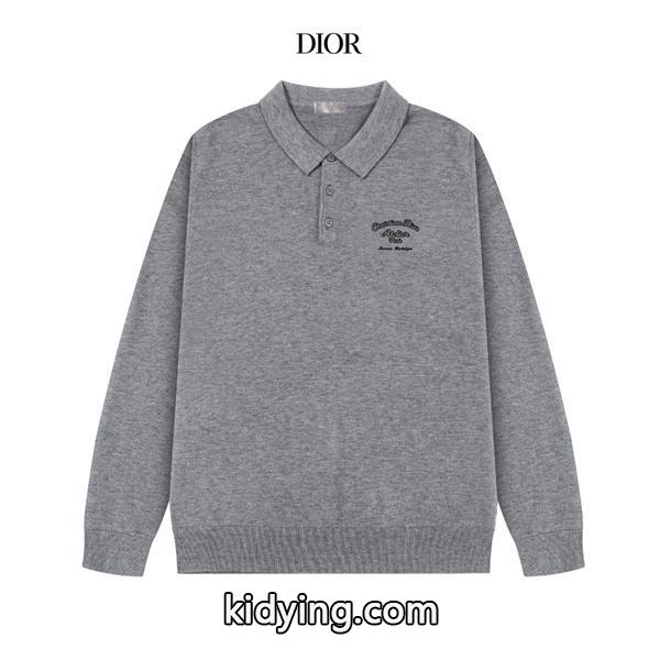 ディオール DIOR コピー 売れ筋確定 クラシック再構築 上品刺繍 きれいめ ポロニット-0