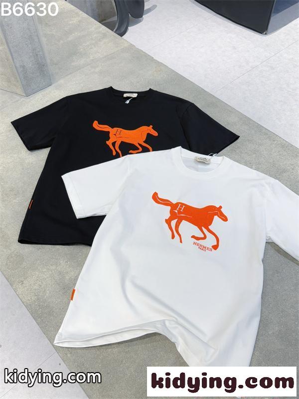 話題独占 人気急騰 ストリート映え HERMES エルメス コピー 半袖Tシャツ メンズ-6