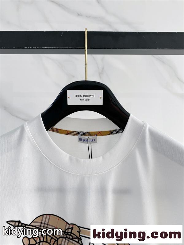 ホースマーク プリントTシャツ アートグラフィック BURBERRY バーバリー コピー Tシャツ ストリート映え クリーンスタイル-3