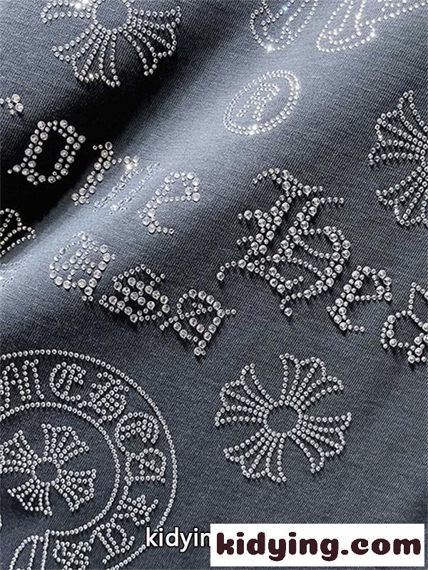 ホワイト 半袖Tシャツ Chrome Hearts クロムハーツ コピー 胸元サークルロゴ クルーネック シンプルカジュアル-7