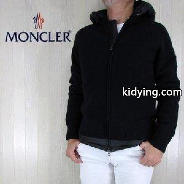 モンクレール MONCLER メンズ ダウンジャケット ニットダウン ダウンブルゾン アウター 9412500 9799T/999/ブラック サイズ:S/M/L/XL :key-20170830-127-130:madoricci - 通販ショッピング-0