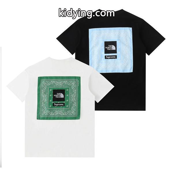 Supreme SS22 Week16 xThe North Faceシュプリーム 半袖シャツ コピー メンズ ストリート ブラックとホワイト 男性夏服_ブランド コピー 激安(日本最大級)-0