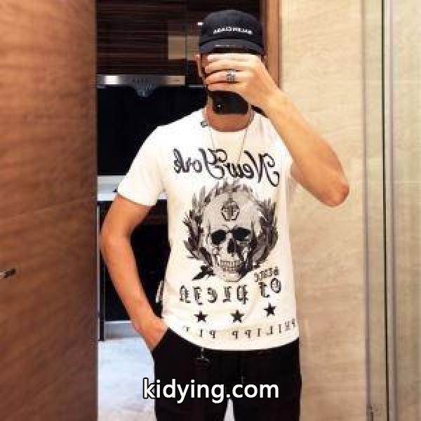 品良くおしゃれ Tシャツ/半袖 2019春夏人気トレンドアイテム 2色可選フィリッププレイン PHILIPP PLEIN_フィリッププレイン PHILIPP PLEIN_ブランド コピー 激安(日本最大級)-1