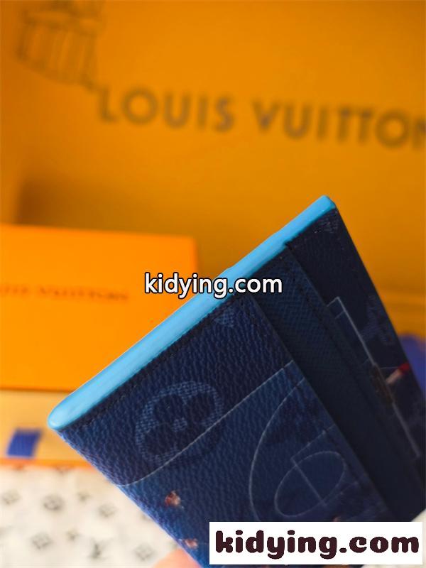 Louis Vuitton コピー ルイヴィトン M26804 カードケース ブルー モノグラム スポーツグラフィック スリムカードホルダー コンパクト財布 メンズ レディース-4