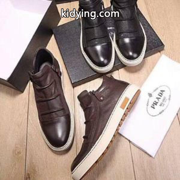 超激安価格 ハイトップシューズ  2色選択可 プラダ 2018最高ランキング PRADA ランニングシューズ_スニーカー、靴_メンズファッション_スーパーコピーブランド激安通販 専門店-0
