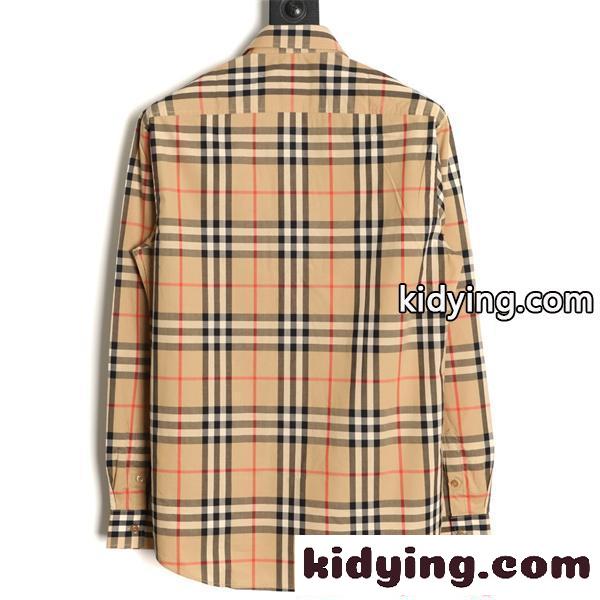 トレンド上昇 ベージュ チェック柄 BURBERRY バーバリー スーパーコピー クラシック エレガンス 長袖シャツ-1