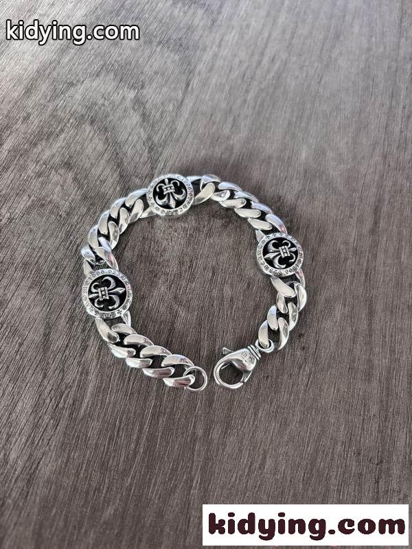 人気爆発 CHROME HEARTS クロムハーツ コピー ブレスレット メンズ シルバー トレンド ストリート-1