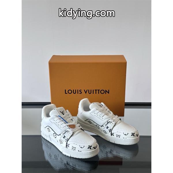 新品Lv Trainer❤ルイヴィトン靴コピーMonogram Flowersメンズスニーカー2026流行りファッション-7