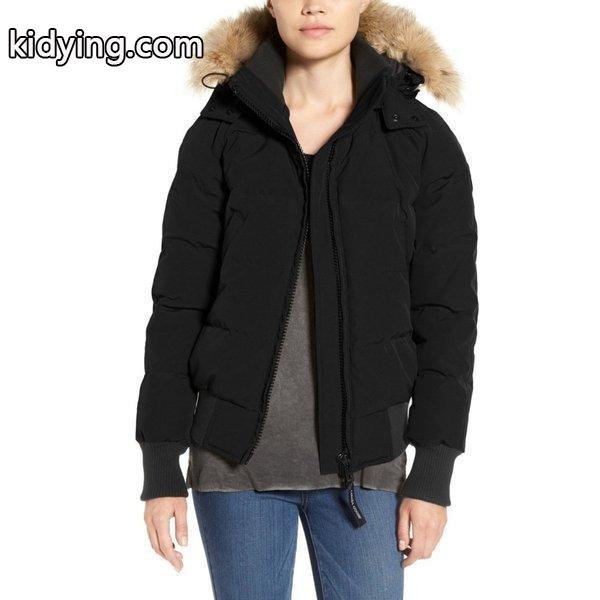 カナダグース レディース ブルゾン アウター Savona Bomber Jacket with Genuine Coyote Fur Trim Black :dp3-5198602-163173:フェルマート エフ fermart ef - 通販ショッピング-0