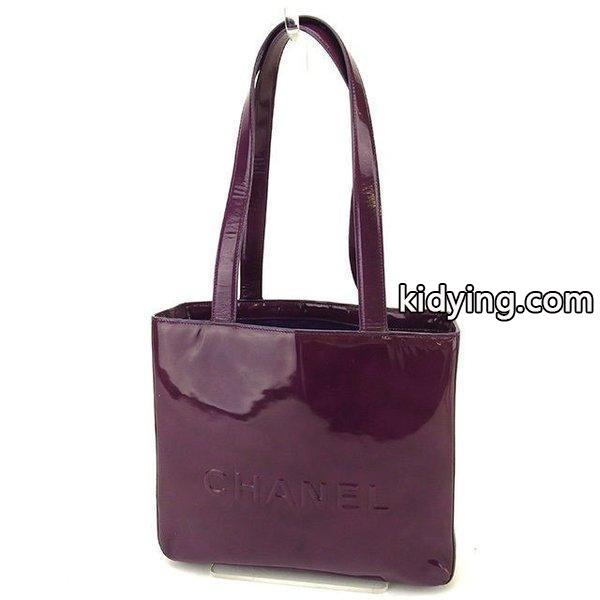 Chanel バッグ トートバッグ ロゴ パープル レディース 中古 Bag :E1098:ブランドデポTOKYO - 通販ショッピング-0