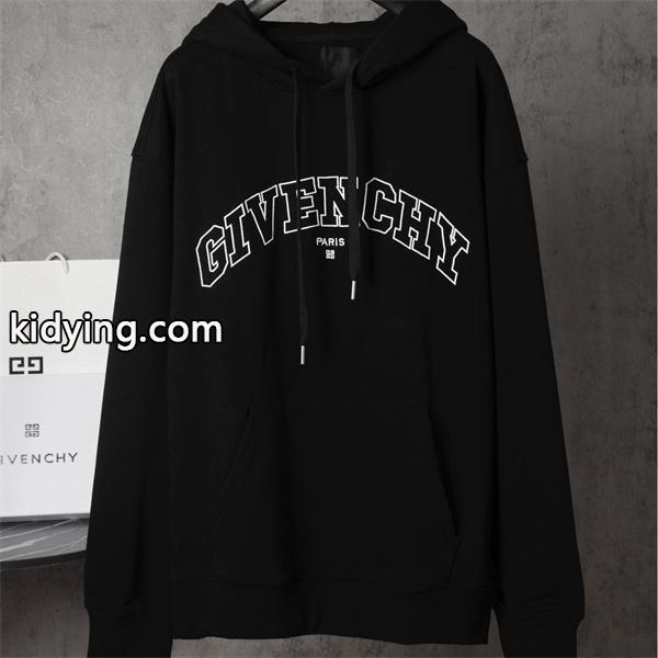 ブラック アーチロゴプリント パーカー ジバンシー GIVENCHY コピー 秋冬ダイナミックな トレンド-0