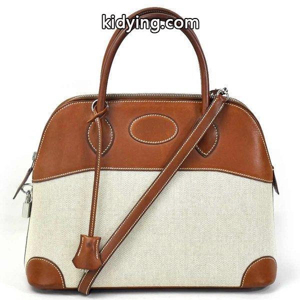 エルメス HERMES ハンドバッグ ショルダーバッグ 2Wayバッグ ボリード 31 トワルアッシュxバレニア ゴールド（ブラウンxベージュ系） 定番人気 :94590:ブランドバリュー - 通販ショッピング-0