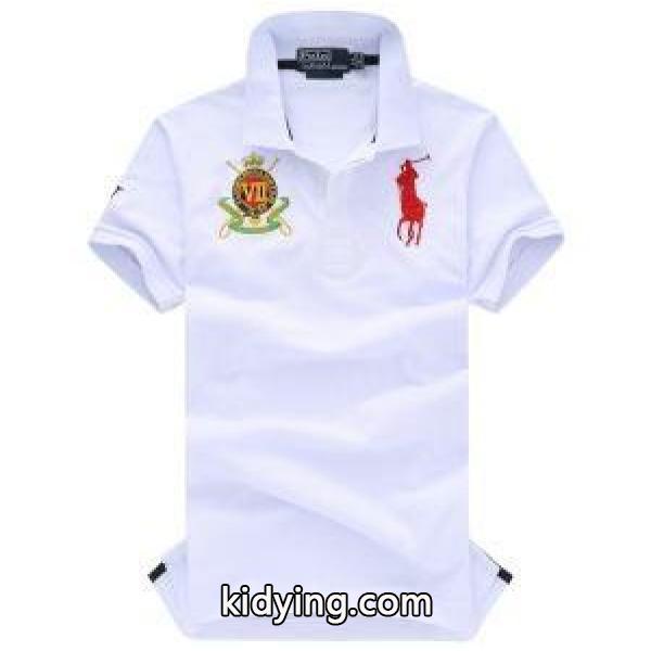 優れた品質Polo Ralph Laurenポロ ラルフローレンtシャツメンズコピービジネス用ポロトップス刺繍ロゴ-3