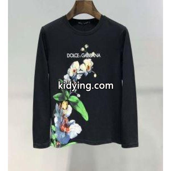 流行スタイル2019春夏新作 ドルチェ＆ガッバーナ Dolce&Gabbana 長袖Tシャツ 2色可選 期間限定、お得に買うべき_ドルチェ＆ガッバーナ DOLCE & GABBANA_ブランド コピー 激安(日本最大級)-0