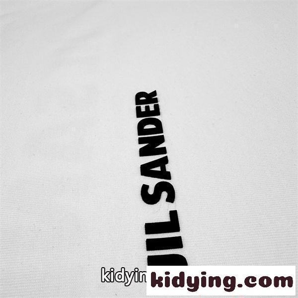 期間限定 ダブルロゴ ジルサンダー Tシャツ ホワイト 半袖 コントラストプリント JIL SANDER コピー-4
