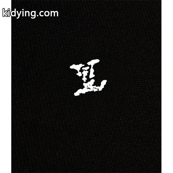 入手困難！ロゴ刺繍 ニット ブラック 高級感漂う 人気 LOUIS VUITTON ルイヴィトン コピー-4