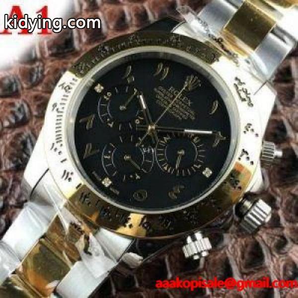 激安 ロレックス 通販ROLEX赤字超特価大人気アラビア数字可視性の高さオシャレ度アップ腕時計４色可選男性用-0