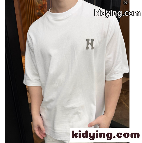 2026人気春夏エルメス tシャツコピーHermès激安新作ファッション性抜群黒色ホワイト-1