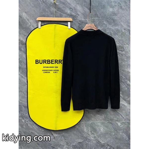 ロゴレタリング ホワイト / ブラック ユニセックス ファッショナブル バーバリー BURBERRY 偽物 ニット-4