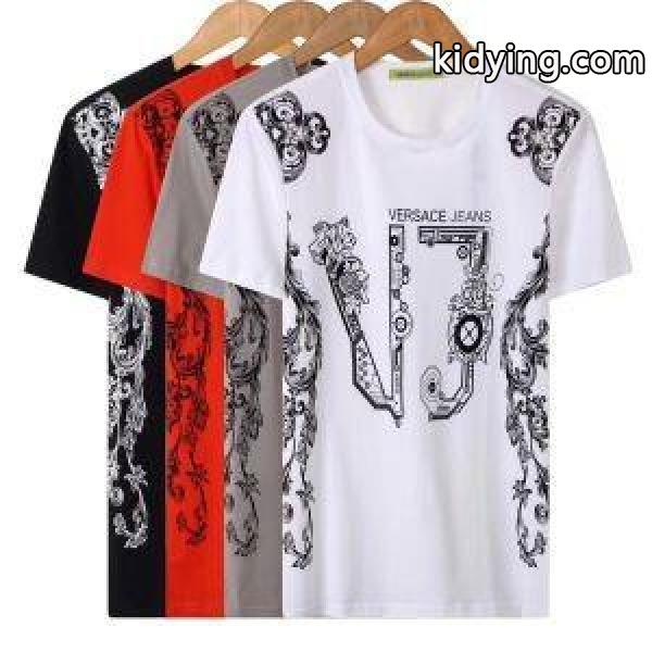 超目玉人気通販品VERSACEヴェルサーチTシャツコピーVERSACEお買い得新作メンズクルーネック半袖-0