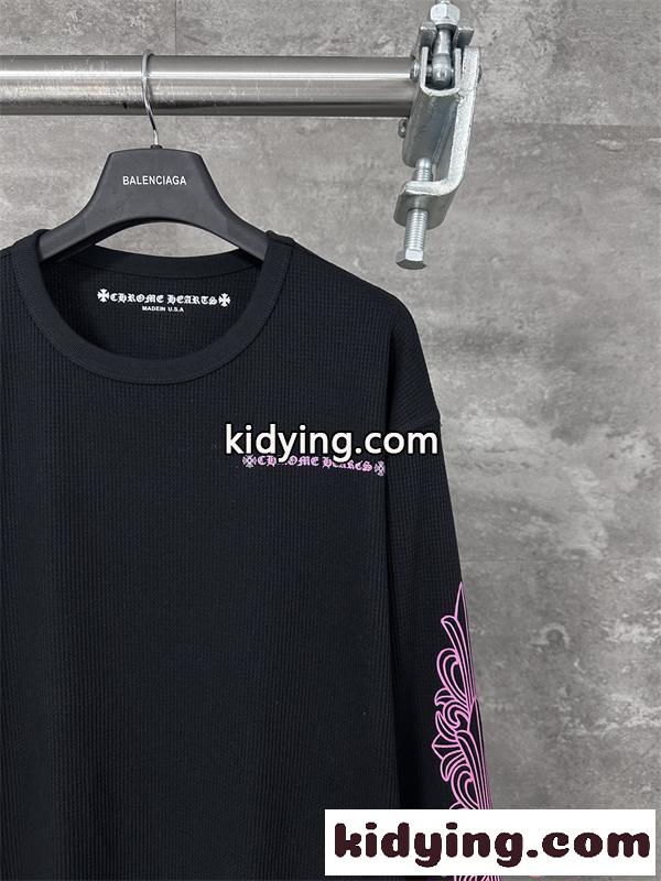CHROME HEARTS クロムハーツ コピー 人気爆発 長袖Tシャツ プリント ストリート映え 2026新作-3