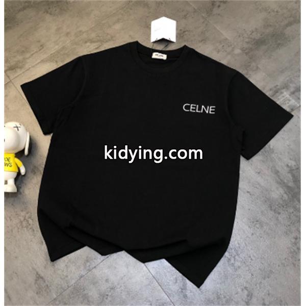 人気セール安いタフな生地半袖Tシャツ流行りかっこいいセリーヌ激安メンズトップスの大本命通勤用-0