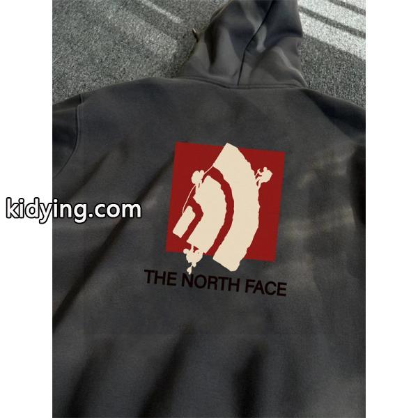 THE NORTH FACE 偽物 パーカー アート風 デザイン感 個性派 ホワイト プレミアム ノースフェイス-3