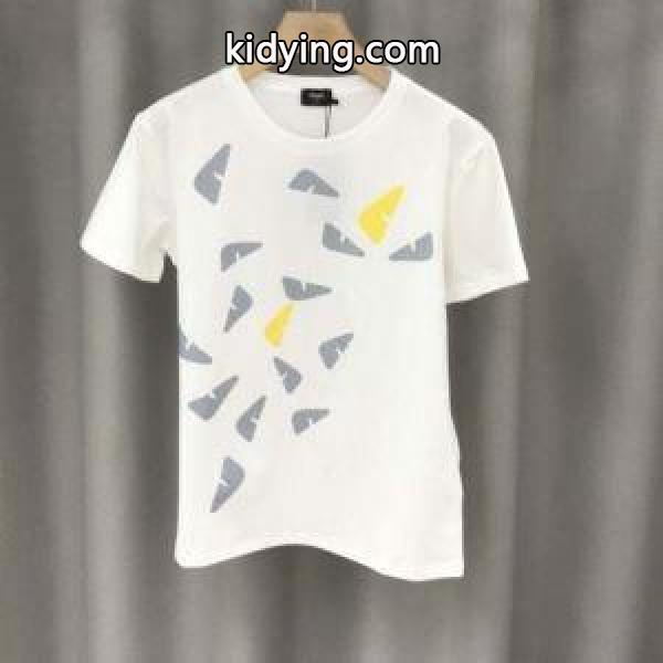 2色可選 実用性の高さも魅力 フェンディ FENDI 春夏らしくて軽やかにする 半袖Tシャツ 大人っぽさ抜群_フェンディ FENDI_ブランド コピー 激安(日本最大級)-0