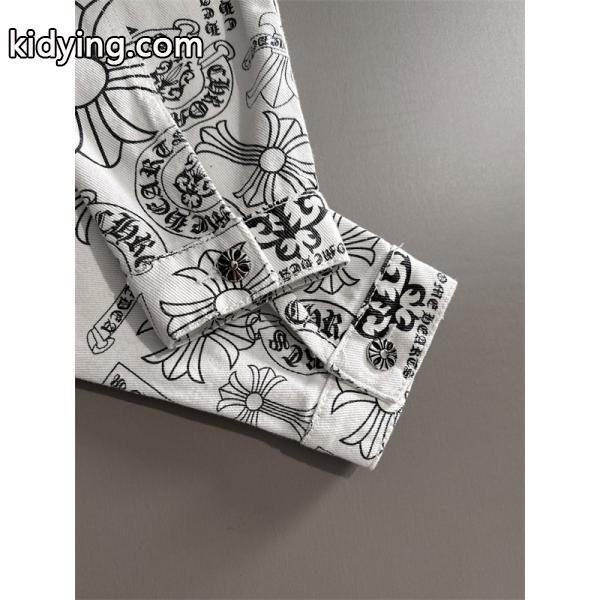 レア CHROME HEARTS クロムハーツ コピー シャツジャケット ベージュ 高級 2026新作必須アイテム-6