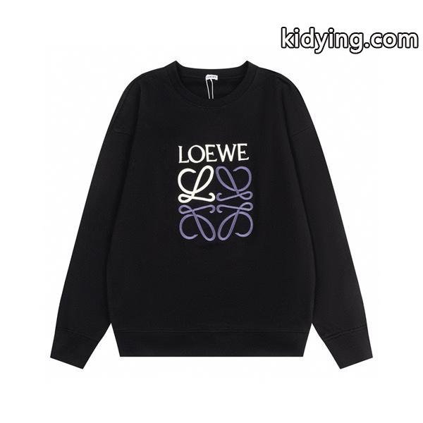 秋冬必須 ブラック LOEWE ロエベ コピー スウェット 洗練された シンプル モード-0