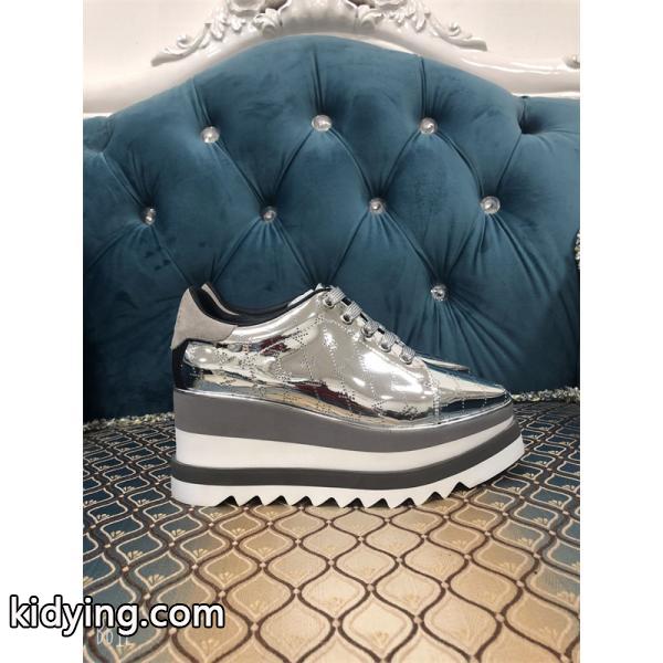 シルバーグリッター STELLA McCARTNEY ステラマッカートニー コピー 厚底スニーカー 大人カジュアル-7