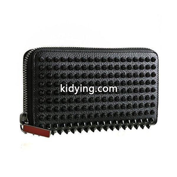 クリスチャン ルブタン CHRISTIAN LOUBOUTIN 1165044 M PANETTONE WALLET CALF EMPIRE/SPIKES CM53 BLACK/BLACK ラウンドファスナー :3261600001:GINZA Happiness - 通販ショッピング-0