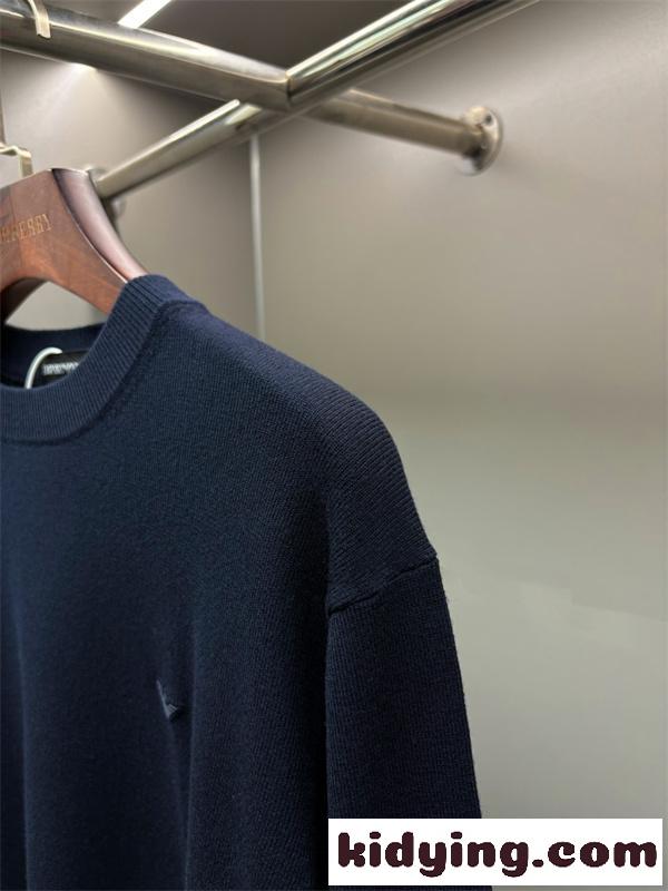 シンプル仕立て 品格カジュアル おしゃれ EMPORIO ARMANI アルマーニ コピー ロゴニット 定番アイテム-5