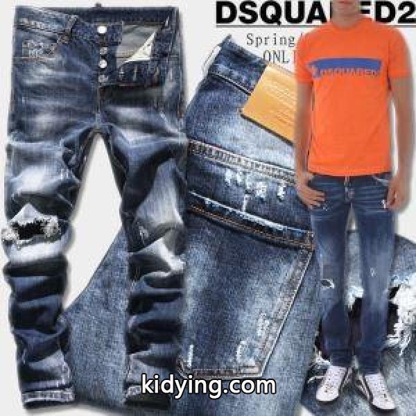 2018春夏新登場のDSQUARED2激安ディースクエアードのメンズデニムパンツブランドジーンズズボン-0