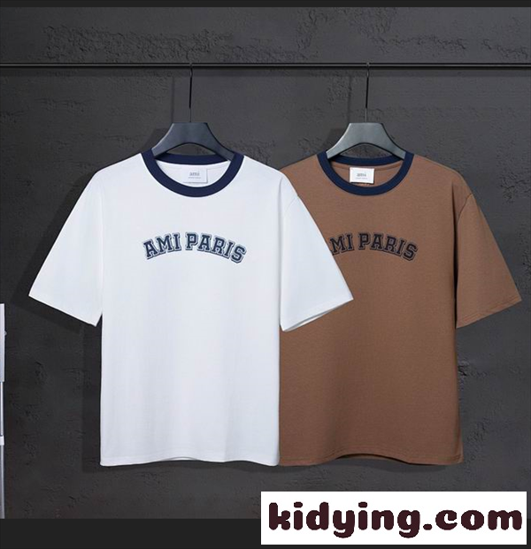 AMI PARIS 2026春夏コレクションアミ パリス tシャツコピー綿100% ゆったりシルエット-0