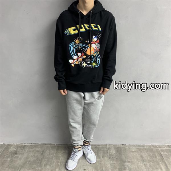 GUCCI コピー パーカー 保温性抜群 ブラック グッチ ユニセックス トレンディ 秋冬必須アイテム-7